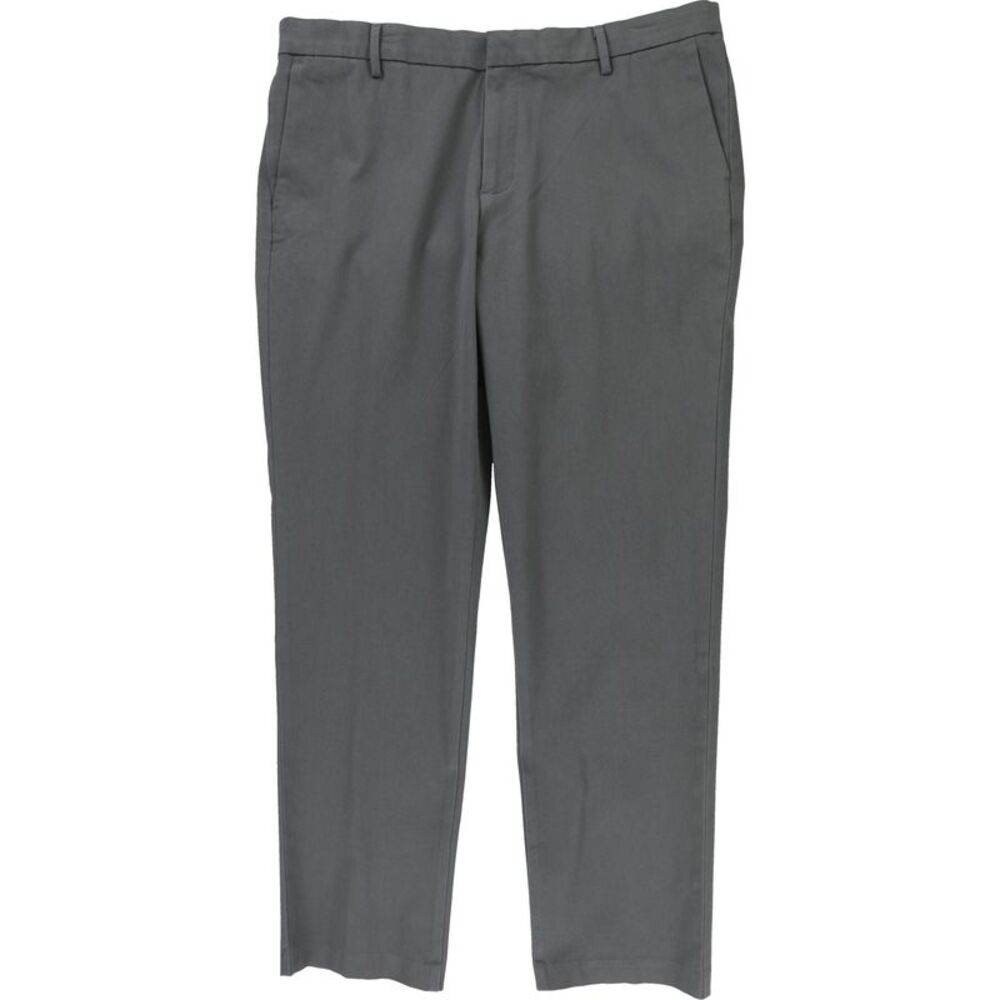 Dockers Mens City Tech Straight Leg Slim Dress Pant Slacks, Grey, 38W x 32L, DM